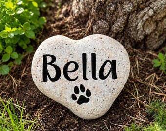 Personalized Pet Memorial Stone for home or garden, dog memorial, cat memorial, pet keepsake, pet remembrance gift, in memory of gift,