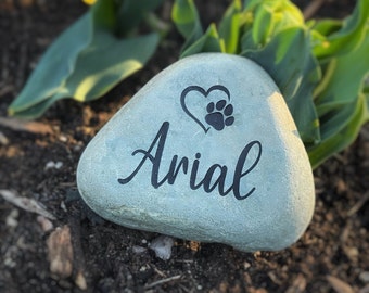 Personalized Pet Memorial Stone for home & garden, dog memorial, cat memorial, pet keepsake, pet remembrance gift, in memory of gift