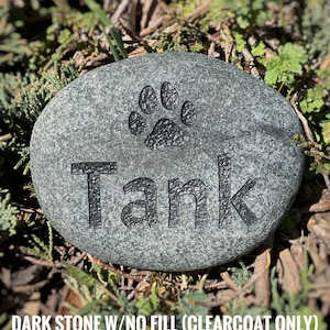 Custom Pet Memorial Stone, garden stone, dog memorial, cat memorial, pet keepsake, pet remembrance gift, animal loss stone, pet grave marker image 8