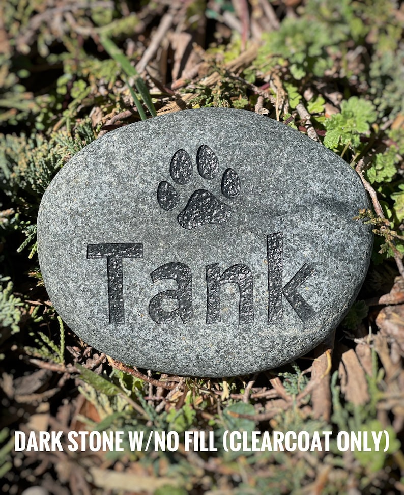 Custom Pet Memorial Stone, garden stone, dog memorial, cat memorial, pet keepsake, pet remembrance gift, animal loss stone, pet grave marker image 8