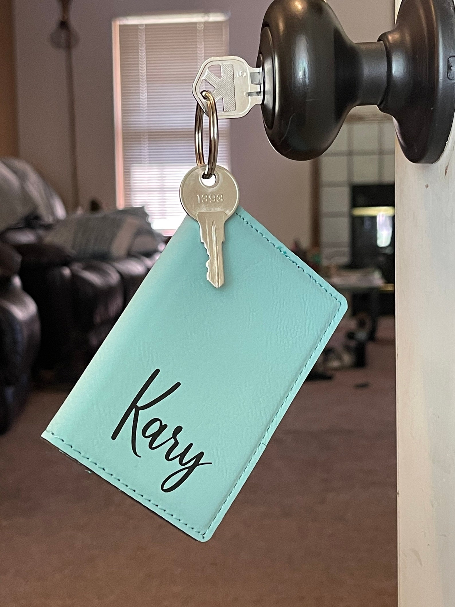 Laser Engraved Wallet ID Holder Keycard Holder Personalized Etsy