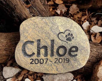 Preserved your pet forever in stone, Personalized pet memorial, Timeless engraved stone, Custom keepsake, Natural River Rock, Pet Lover Gift