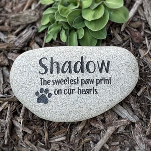 Personalized Pet Memorial Stone for home or garden, dog memorial, cat memorial, pet keepsake, pet remembrance gift, in memory of gift, image 8