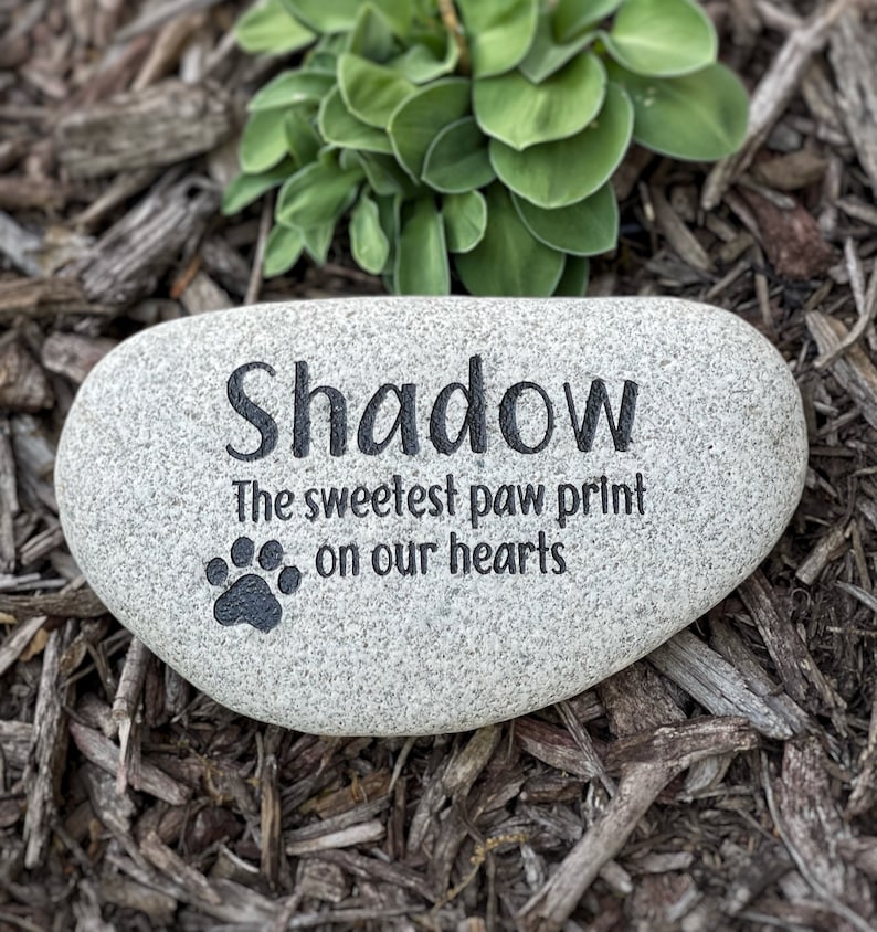 Personalized Pet Memorial Stone for home or garden, dog memorial, cat memorial, pet keepsake, pet remembrance gift, in memory of gift, image 8