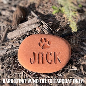 Custom Pet Memorial Stone, garden stone, dog memorial, cat memorial, pet keepsake, pet remembrance gift, animal loss stone, pet grave marker image 6