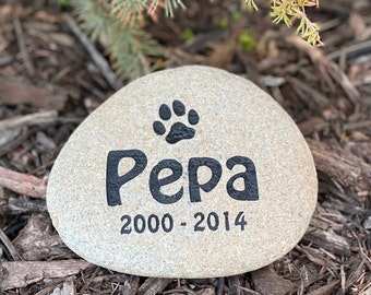 Pet Memorial Stone, Custom Pet keepsake, Remembrance Gift, Gift for Pet Lover, Animal Memorial Gift, Pet Grave Marker, Garden Stone