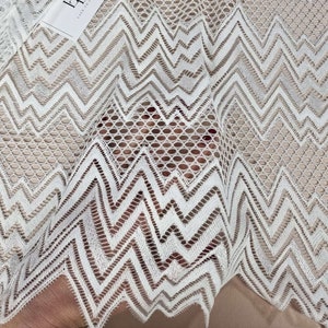 Elfenbein Spitze Stoff, Weiße Französische Geometrische Spitze, Creme Hochzeitsspitze, Brautkleid spitzenstoff meterware LL76001