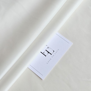 Ivory stretch lining fabric, light ivory elastic wedding fabric, white skirt and dress lining, MT6002