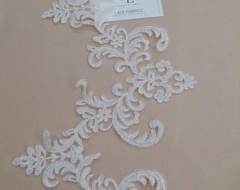 Cream lace trim, Ivory Alencon lace ribbon, EEV2113