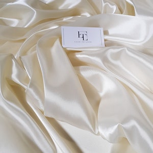 Ivory elastic lining fabric, white lining by the meter, PZ003