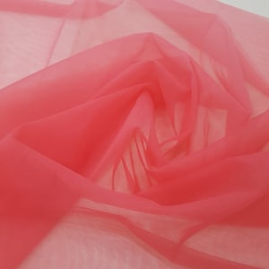 Roser tulle fabric, light pink tulle fabric by the meter, TK9528