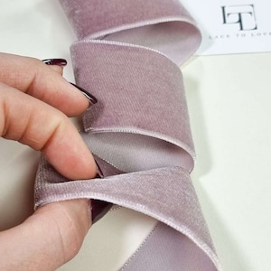Paars fluwelen lint voor decoratie, knutselen en mode, verkocht per meter, ST1087