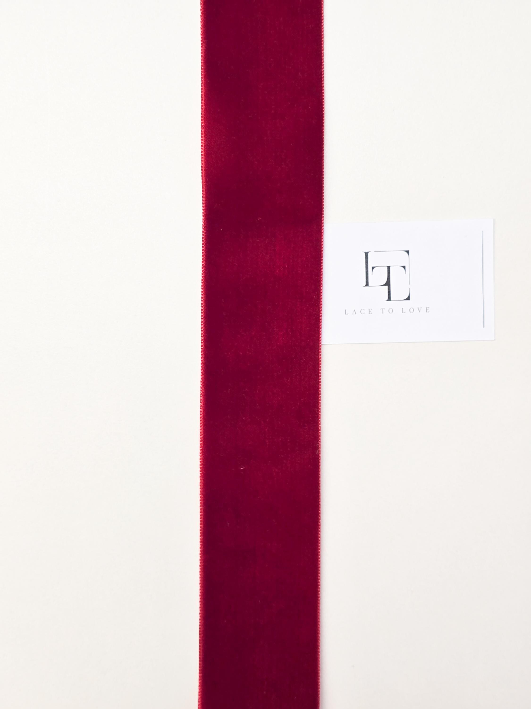 Dubbelzijdig satijn lint 38 mm Bordeaux rood - alles voor bedankjes, groothandel organza zakjes