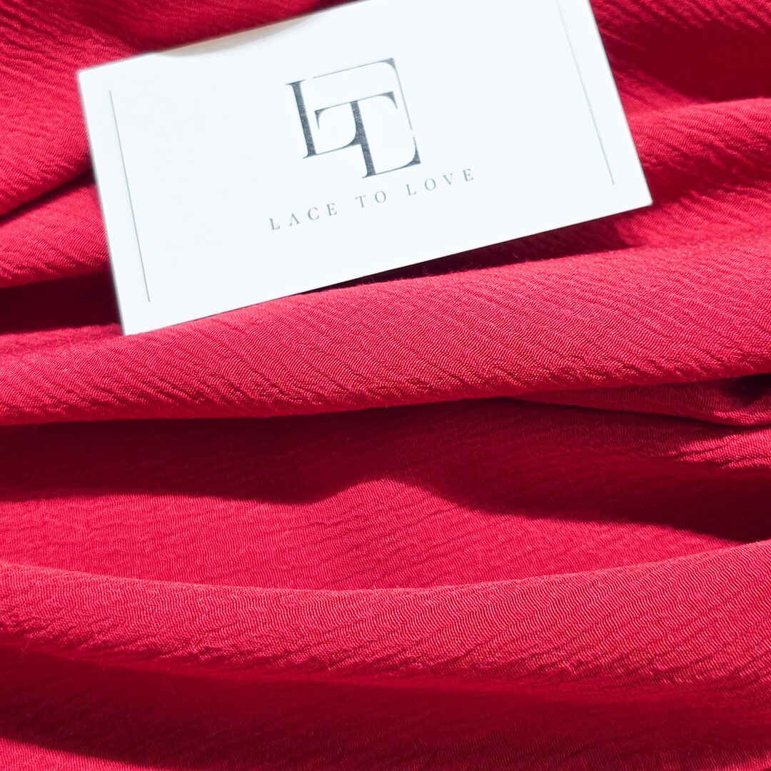 Raspberry Red Muslin by the Meter, 130 Cm Wide, Red Muslin Fabric for