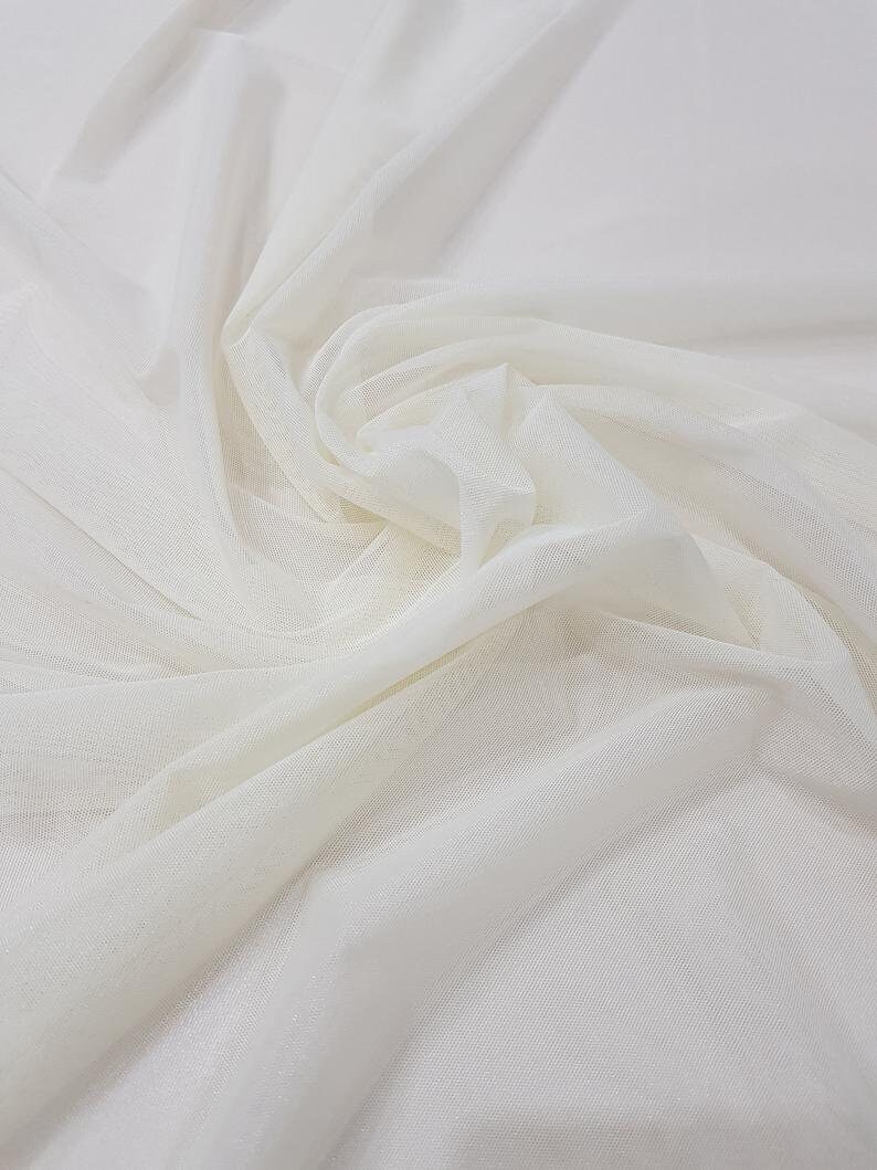 wedding dress fabric cream tulle fabric Ivory elastic tulle fabric by the metre skirt fabric T13181 bridal fabric