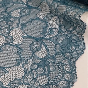 Green lace trim, French lace, L7198