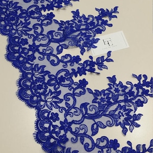 Blue Lace Trimming sold by the meter image 1