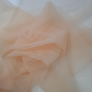 Pink tulle fabrics, light pink tulle fabric, dusty pink tulle, old pink tulle by the meter, TK9516