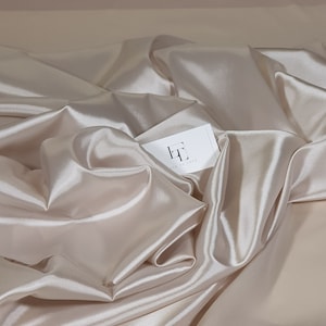Light pearl pink elastic lining fabric, light pink lining sold by the meter, PZ006