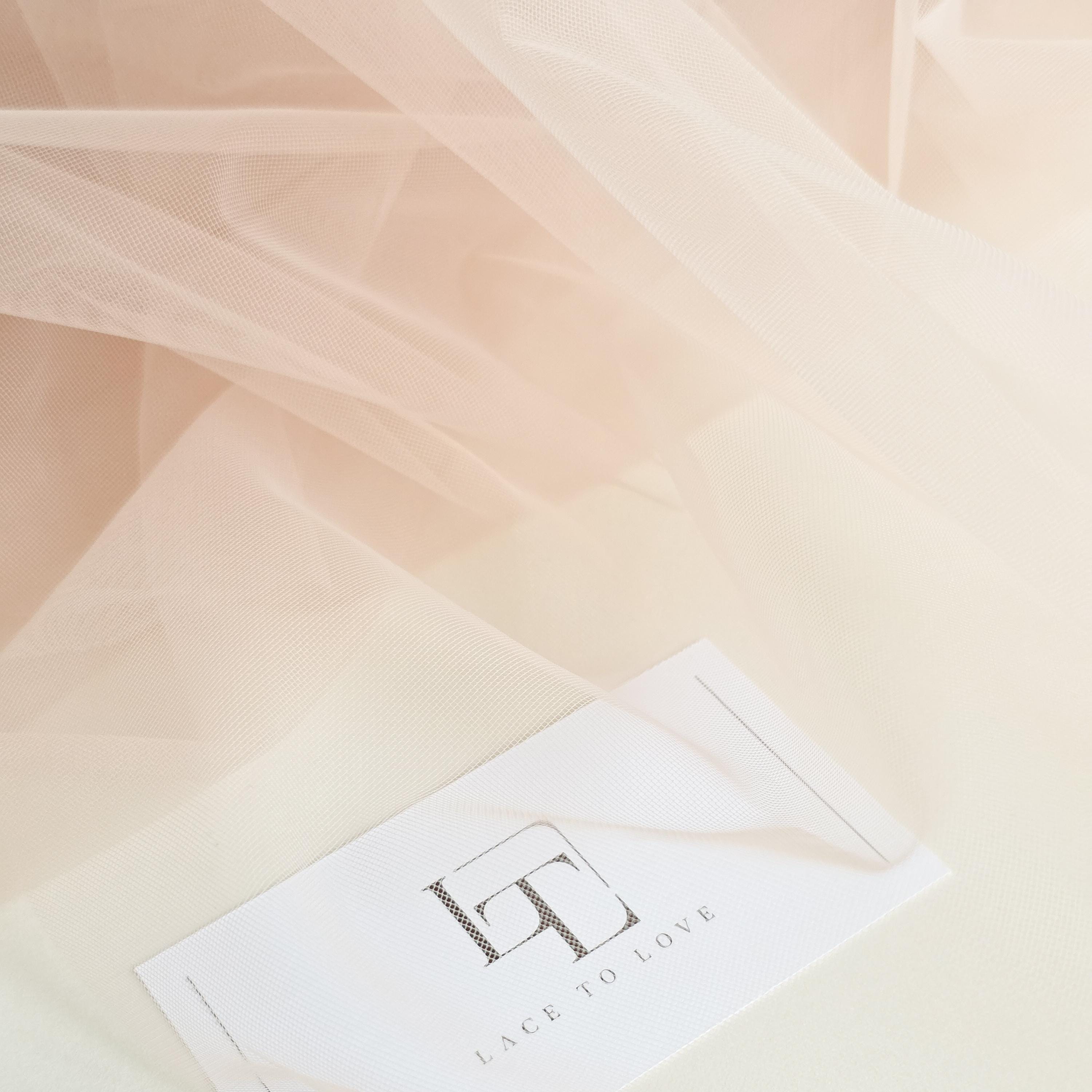 Beige Tulle Fabric, Skin-colored Tulle Woven Fabric by the Meter