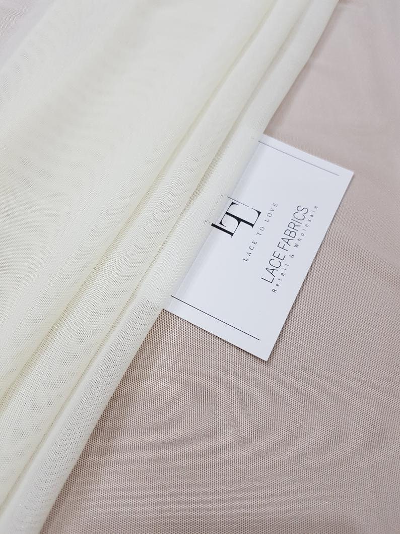 wedding dress fabric cream tulle fabric Ivory elastic tulle fabric by the metre skirt fabric T13181 bridal fabric