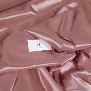 Pink elastic lining fabric, old pink lining by the meter, PZ002