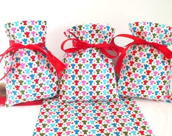 Geschenkbeutel zum Befüllen,Verpackung Geschenke, 5 Geschenksäckchen Weihnachten,Verpackung Geschenk,Beutel Geschenke,Säckchen handmade