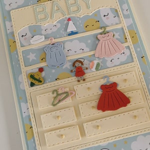 Baby-Schrank-Glückwunschkarte zur Geburt