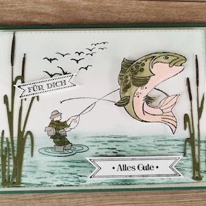 Karte für einen Angler