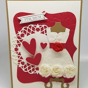 Dress-Card Kleid mit Herzchen Bild 1