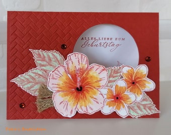 Birthday flower card