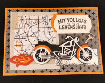 Biker card for the gentleman