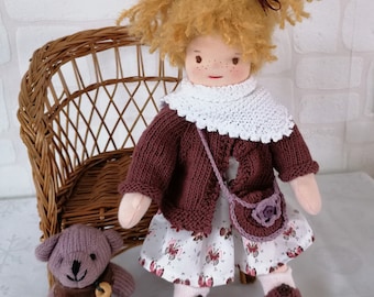 Ideal as a birthday present - Leonie - Waldorf-style doll - available immediately and at a reduced price