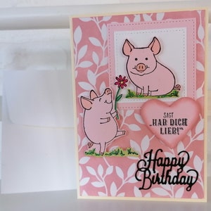 Piggy birthday card image 2