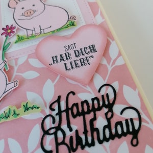 Piggy birthday card image 5
