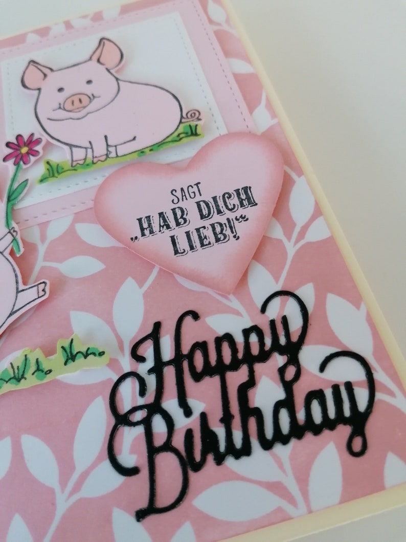 Piggy birthday card image 5