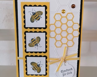 Bienenkarte zum Geburtstag