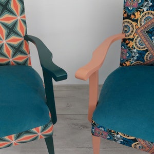 60er Jahre Stühle 1 Paar, renoviert / aufgearbeitet zdjęcie 10