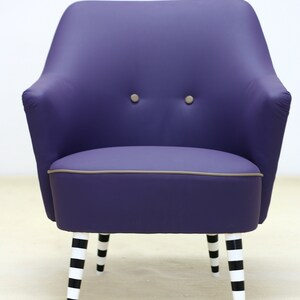 Club-Sessel 60er Jahre, violett Bild 4