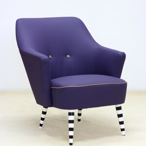 Club-Sessel 60er Jahre, violett Bild 2