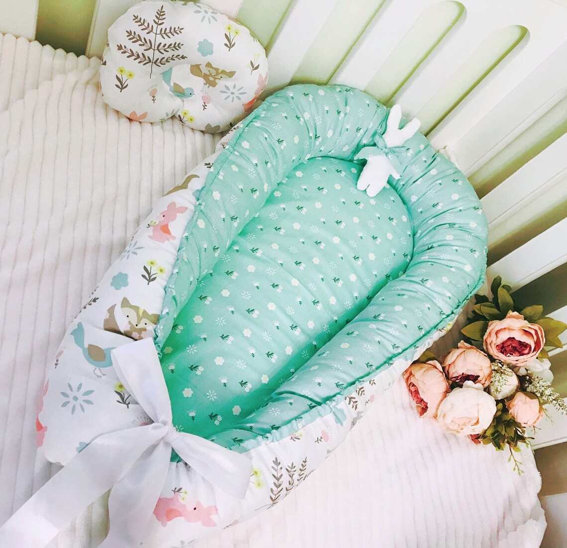 Babynest newborn Cocoon baby nest bed removable mattress Baby Etsy