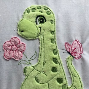 Embroidery File Doodle Dino, Dinosaur 5 Machine Embroidery Application 3 Sizes Set 735