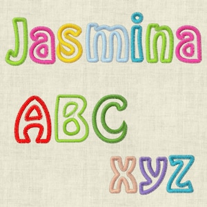 Embroidery file ABC 4 cm Alphabet Application Set 298 Machine Embroidery Letters