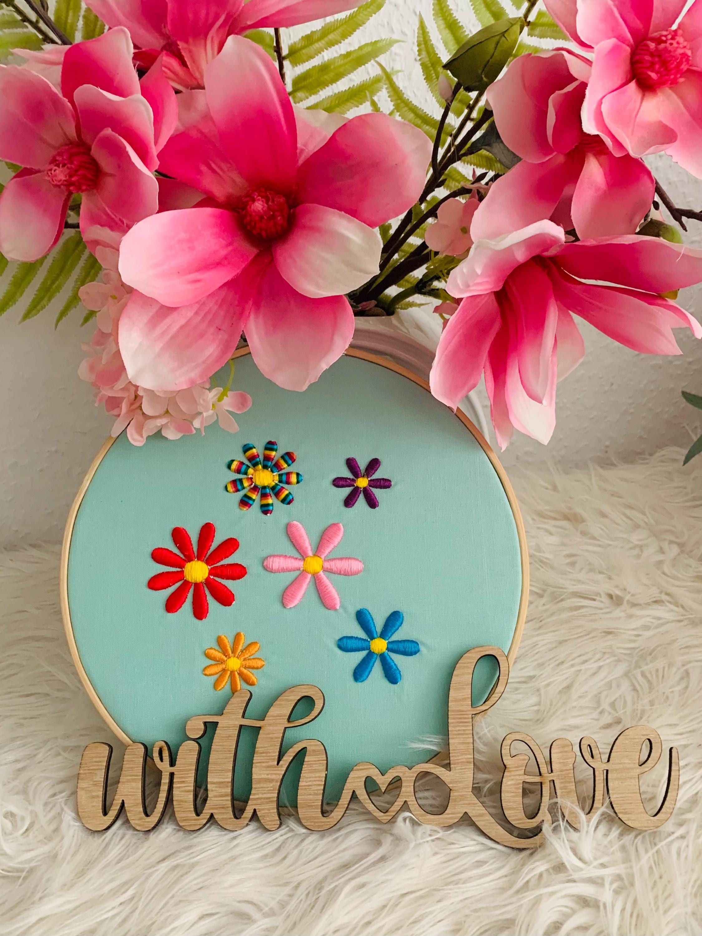 3D Flower Embroidery File, Daisies, Flower Machine Embroidery 877