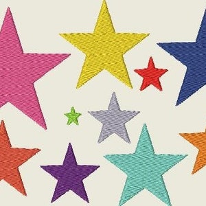 Embroidery file Star Alarm * Stars * Star Star Stars Machine Embroidery 207