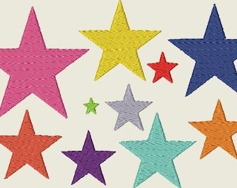 Stickdatei Sternenalarm * Sterne * Stern Star Stars Maschinenstickerei 207