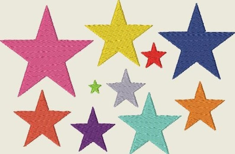 Stickdatei Sternenalarm Sterne Stern Star Stars Maschinenstickerei 207 Bild 1