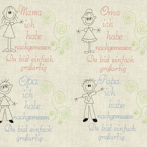 Embroidery file Grandma Grandpa Mom Dad - You are great Machine Embroidery Set 586 Mother&#39;s Day Father&#39;s Day Christmas