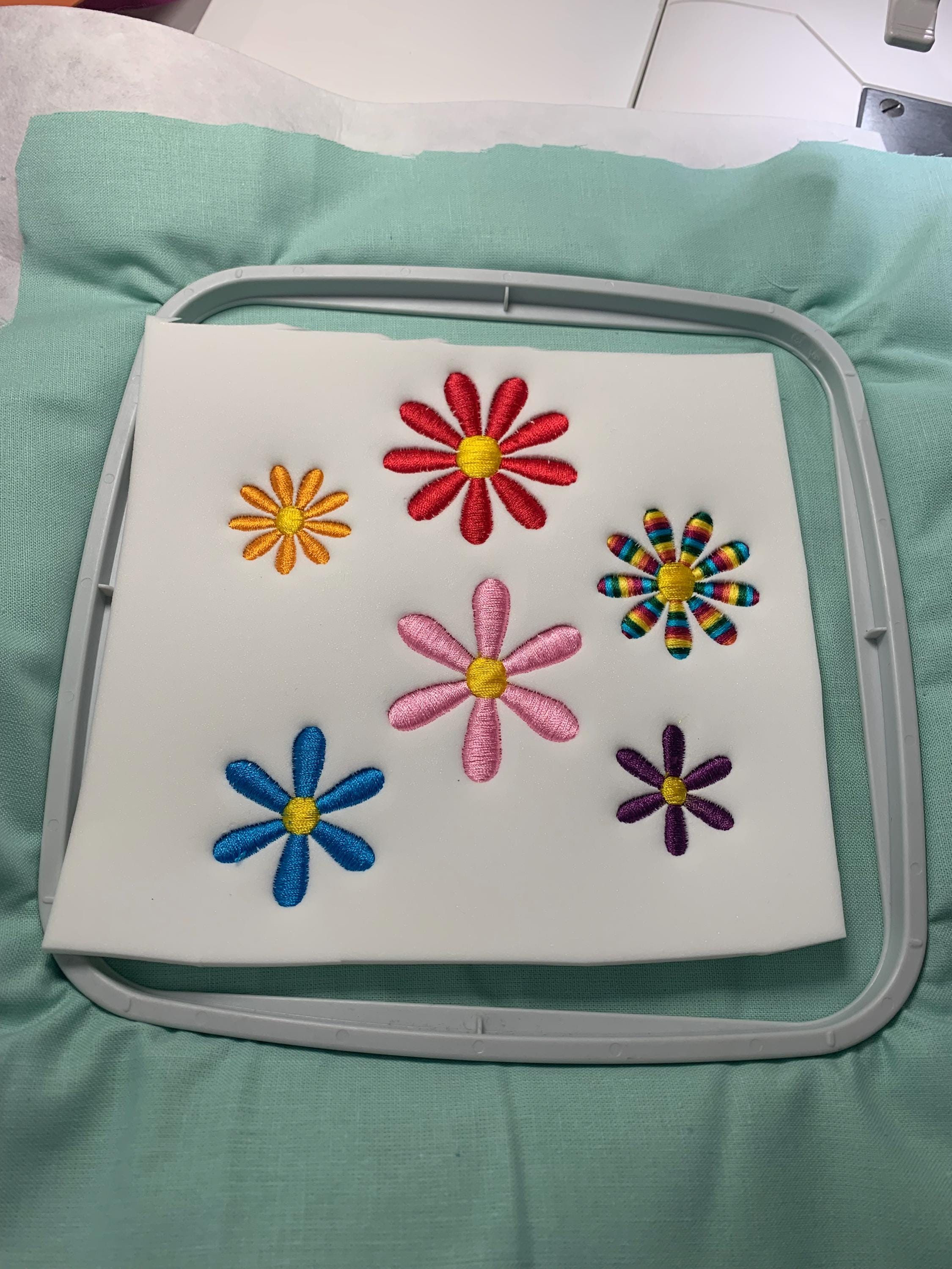 3D Flower Embroidery File, Daisies, Flower Machine Embroidery 877