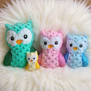Owl Embroidery Design In the Hoop * ITH Set 2524 Machine Embroidery Stuffed Animal